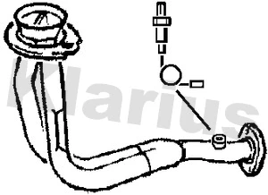 Tuyau d'échappement KLARIUS 301677