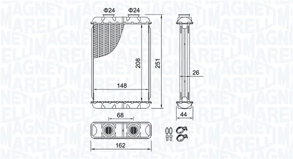 Système de chauffage MAGNETI MARELLI 350218501000