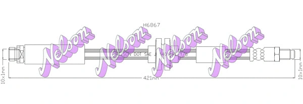 Flexible de frein KAWE H6867