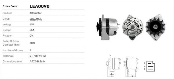 Alternateur LUSA LEA0090