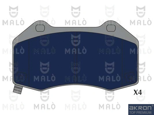 Kit de plaquettes de frein, frein à disque AKRON-MALÒ 1051250