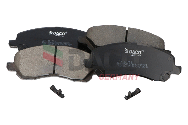 Kit de plaquettes de frein, frein à disque DACO Germany 321609