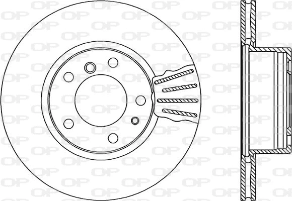 Disque de frein OPEN PARTS BDA1087.20