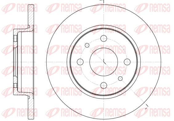 Disque de frein REMSA 6089.00