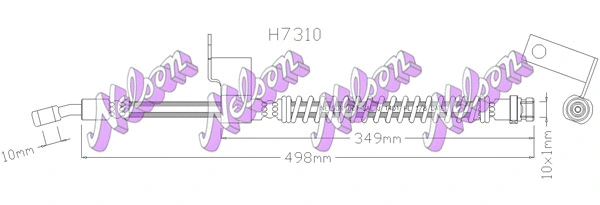 Flexible de frein KAWE H7310