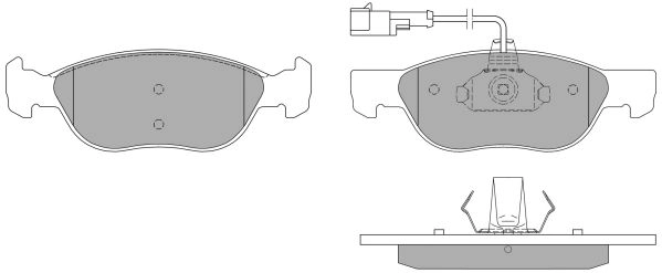 Kit de plaquettes de frein, frein à disque FREMAX FBP-0971