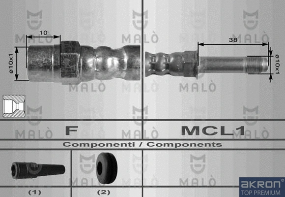 Flexible de frein AKRON-MALÒ 8929