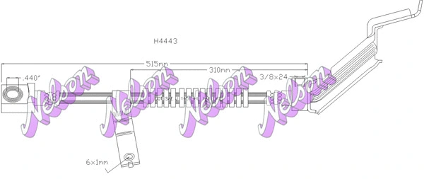Flexible de frein KAWE H4443