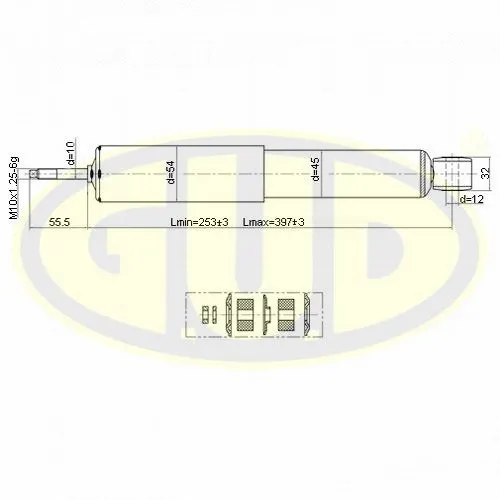 Amortisseur G.U.D. GSA344201