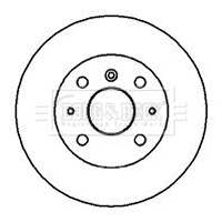 Disque de frein BORG & BECK BBD5016