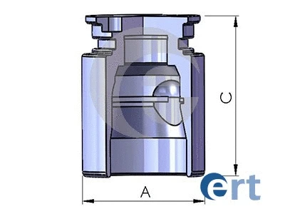 Piston, étrier de frein ERT 150766-C