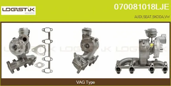 Turbocompresseur, suralimentation LGK 070081018LJE