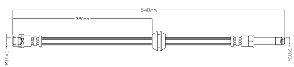 Flexible de frein ABTEX ABH1170