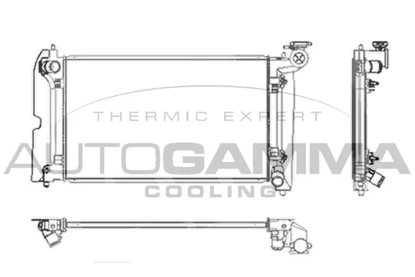 Radiateur, refroidissement du moteur AUTOGAMMA 104164
