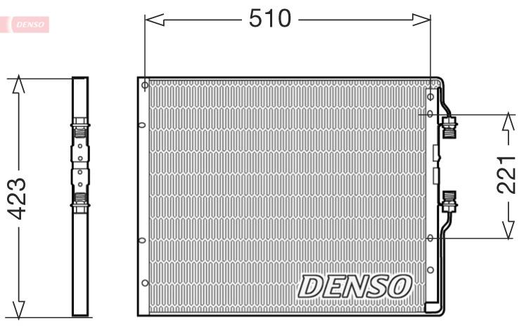 Condenseur, climatisation DENSO DCN12101