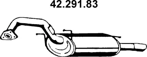 Silencieux arrière EBERSPÄCHER 42.291.83