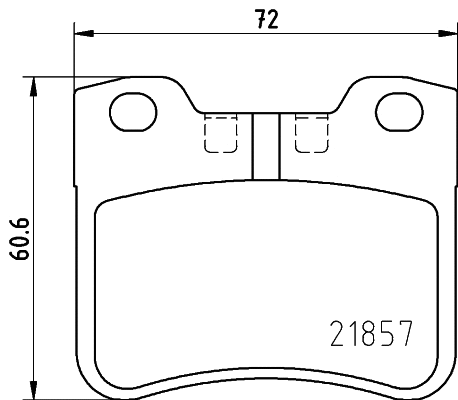 Kit de plaquettes de frein, frein à disque MINTEX MDB1806