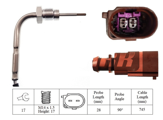Capteur, température des gaz LEMARK LXT332