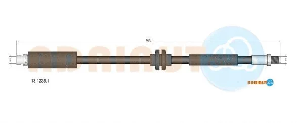 Flexible de frein ADRIAUTO 13.1236.1