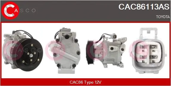 Compresseur, climatisation CASCO CAC86113AS