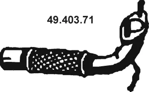 Tuyau d'échappement EBERSPÄCHER 49.403.71