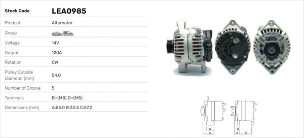 Alternateur LUSA LEA0985