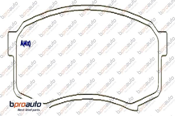Kit de plaquettes de frein, frein à disque BPROAUTO 1BP30965AA
