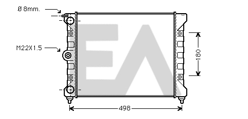 Radiateur, refroidissement du moteur EACLIMA 31R77071