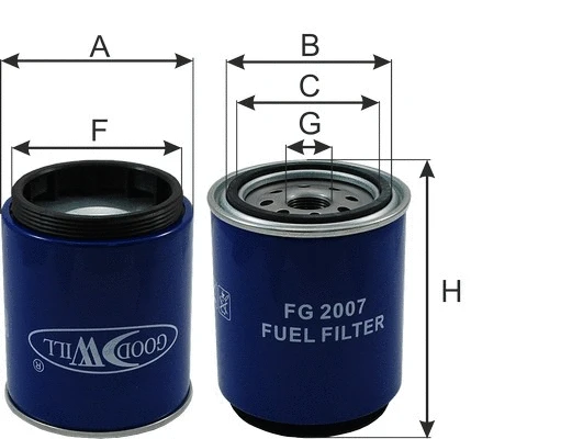 Filtre à carburant GOODWILL FG 2007