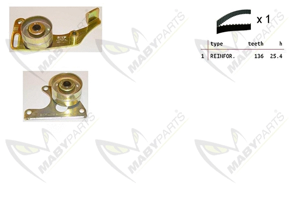 Kit de courroie crantée MABYPARTS OBK010280