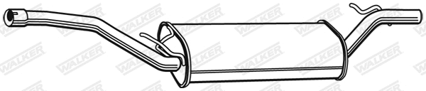 Silencieux arrière WALKER 23211