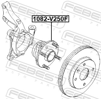 Moyeu de roue FEBEST 1082-V250F
