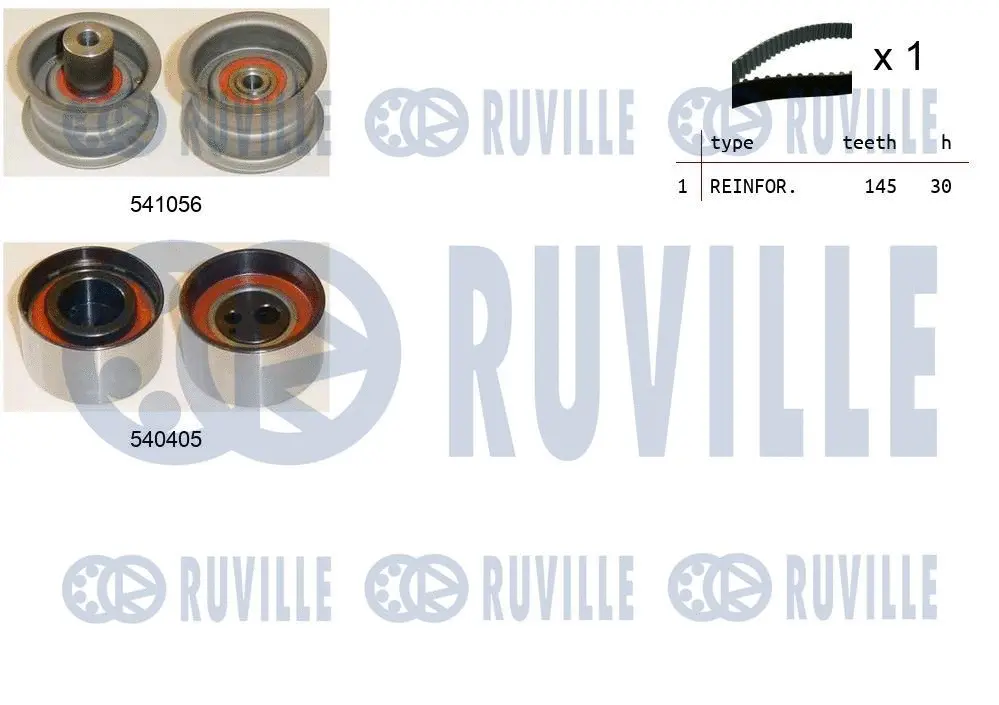 Kit de courroie crantée RUVILLE 550274