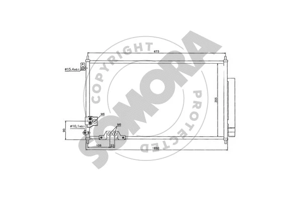 Condenseur, climatisation SOMORA 122760A