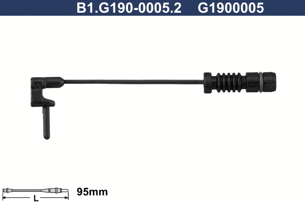 Contact d'avertissement, usure des plaquettes de frein GALFER B1.G190-0005.2