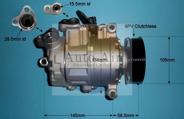 Compresseur, climatisation AUTO AIR GLOUCESTER 14-9657P