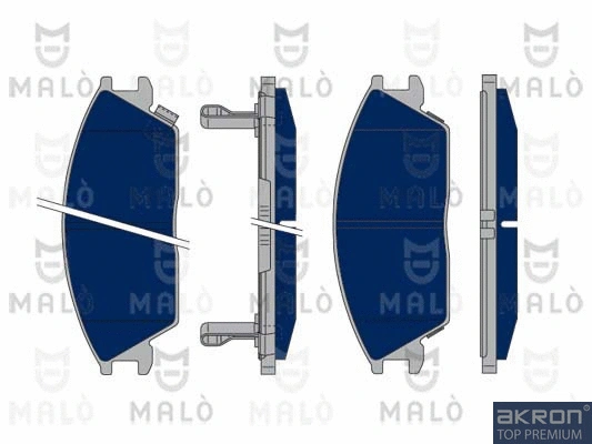 Kit de plaquettes de frein, frein à disque AKRON-MALÒ 1050311
