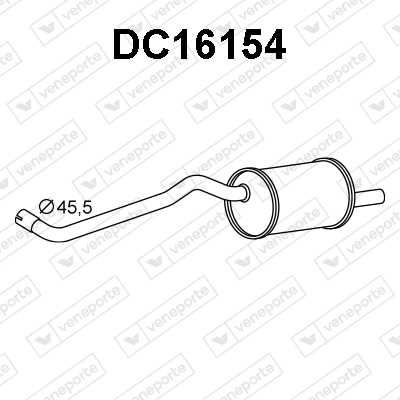 Silencieux arrière VENEPORTE DC16158
