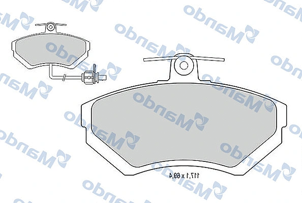 Kit de plaquettes de frein, frein à disque MANDO MBF015123