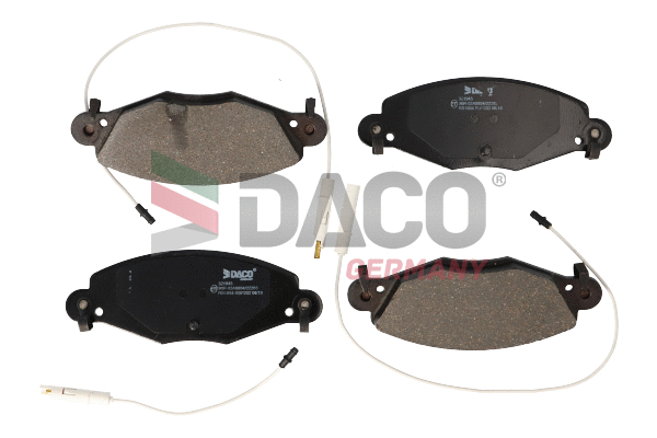 Kit de plaquettes de frein, frein à disque DACO Germany 321945