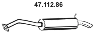 Silencieux arrière EBERSPÄCHER 47.112.86