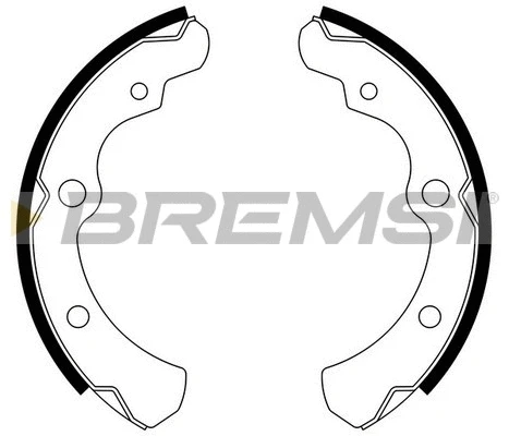 Jeu de mâchoires de frein BREMSI GF0881