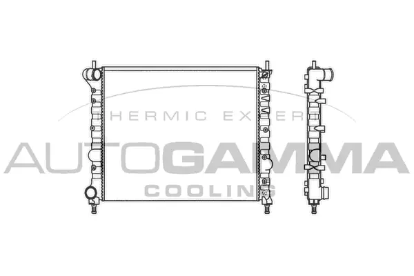 Radiateur, refroidissement du moteur AUTOGAMMA 101402