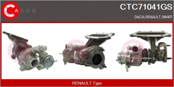 Turbocompresseur, suralimentation CASCO CTC71041GS