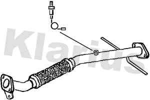 Tuyau d'échappement KLARIUS 120422