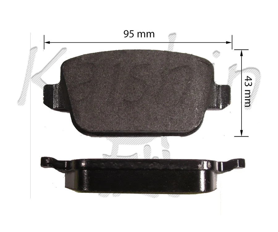 Kit de plaquettes de frein, frein à disque KAISHIN FK10160