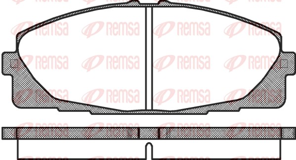 Kit de plaquettes de frein, frein à disque REMSA 1325.00