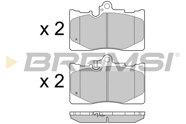 Kit de plaquettes de frein, frein à disque BREMSI BP3418