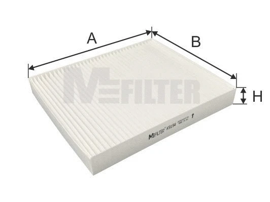 Filtre, air de l'habitacle MFILTER K 9194