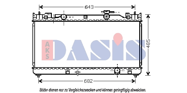 Radiateur, refroidissement du moteur AKS DASIS 210132N